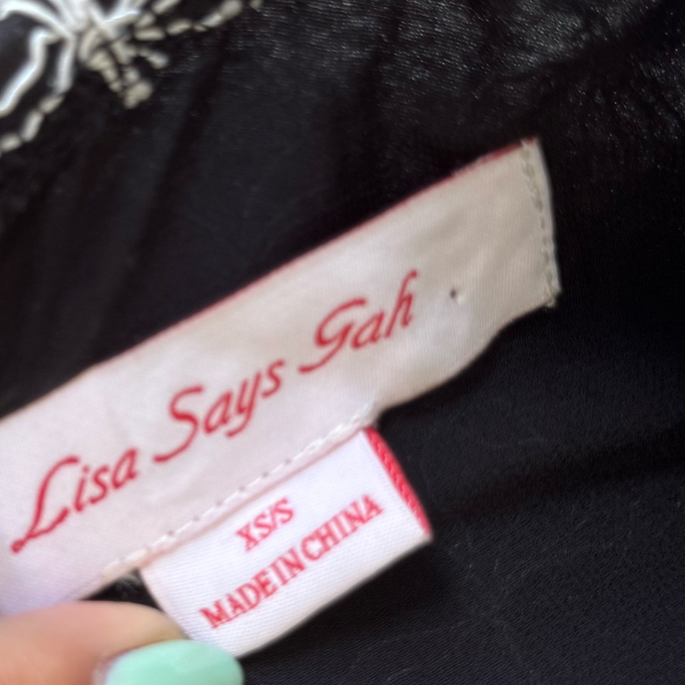 LISA SAYS GAH SOFIA BOW SHEER PARTY MIDI DRESS-
SIZE XS/S - Picture 5 of 7